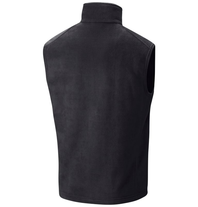 Men's Columbia Steens Mountain Fleece Vest Black | Plus Size CA-Q1035